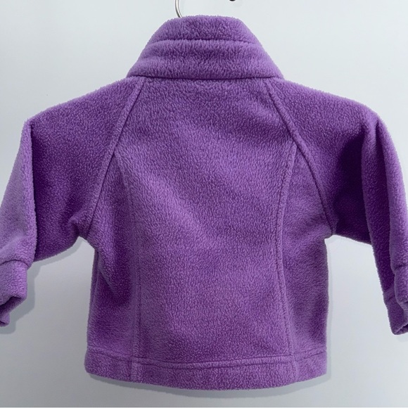 Columbia Light Purple Baby Girl's Fleece Jacket - Size 6 months - Excellent! - Picture 2 of 4